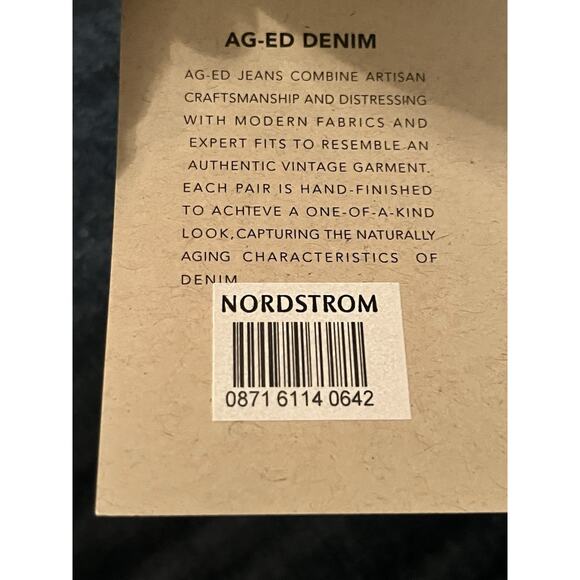 NWT AG Adriano Goldschmied Mari Crop Jeans •27• High-Rise Slim Straight $245 - Picture 7 of 10